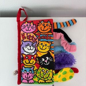 Jellycat Colorful Kitty Tails Soft crinkle Book